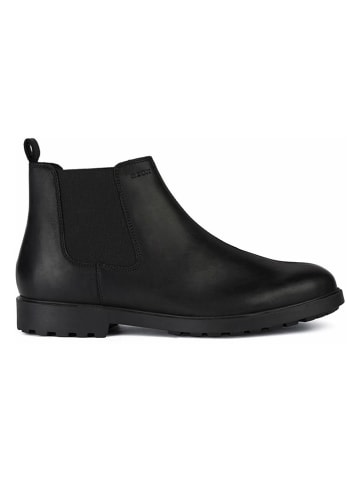 Geox Leren chelseaboots "Rhadalf" zwart