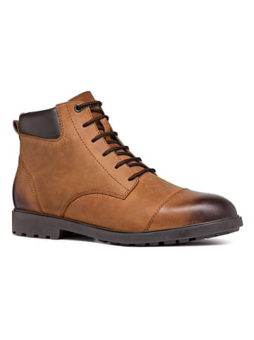 Geox Leder-Boots "Rhadalf" in Hellbraun