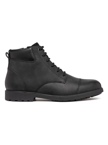 Geox Leder-Boots "Rhadalf" in Schwarz
