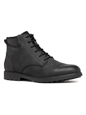 Geox Leder-Boots "Rhadalf" in Schwarz