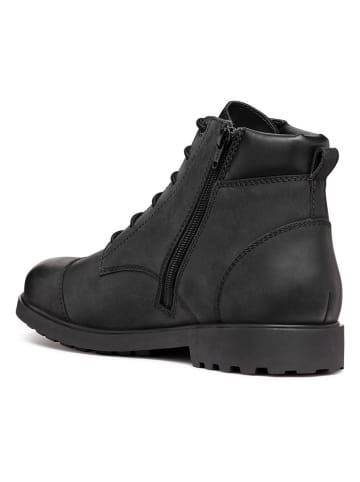 Geox Leder-Boots "Rhadalf" in Schwarz