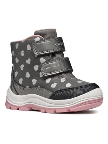 Geox Boots "Flanfil" grijs/lichtroze