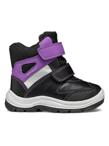 Geox Boots "Flanfil" in Schwarz/ Violett