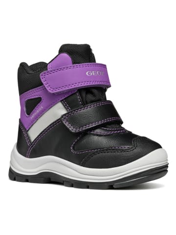 Geox Boots "Flanfil" in Schwarz/ Violett
