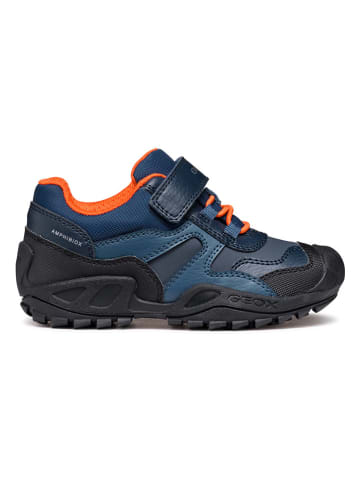 Geox Wanderschuhe "New Savage" in Schwarz/ Dunkelblau
