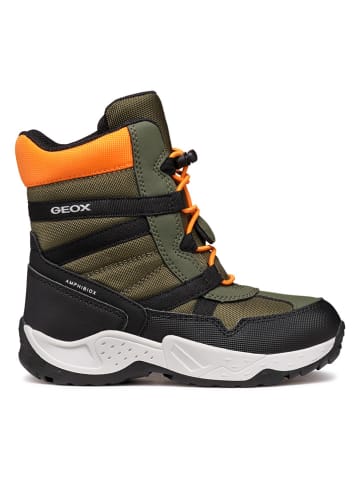 Geox Winterboots "Sentiero" in Khaki/ Orange