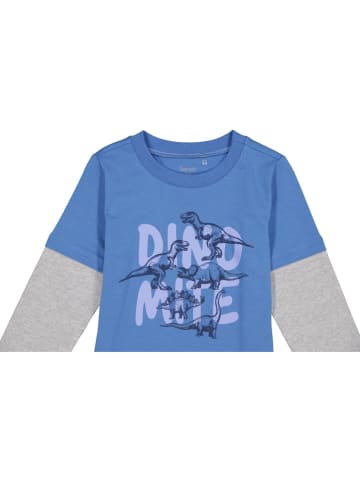 lamino Longsleeve blauw/grijs