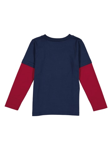 lamino Longsleeve donkerblauw/rood