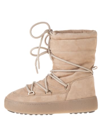 Moon Boot Leren winterboots "Ltrack" beige