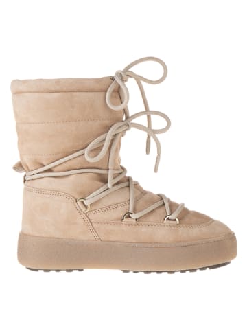 Moon Boot Leren winterboots "Ltrack" beige