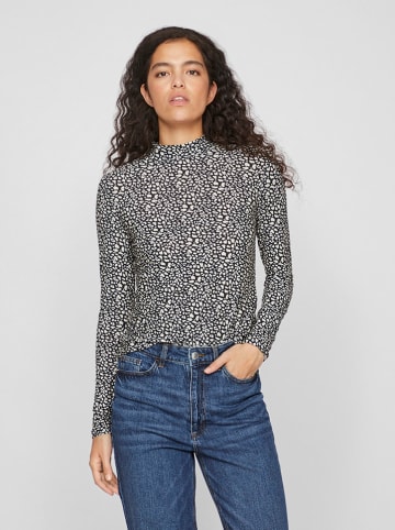 Vila Longsleeve in Schwarz/ Creme