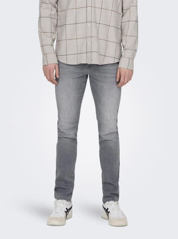 ONLY & SONS Spijkerbroek - slim fit - grijs