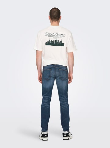 ONLY & SONS Spijkerbroek - slim fit - donkerblauw