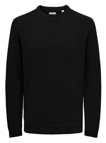 ONLY & SONS Sweter w kolorze czarnym