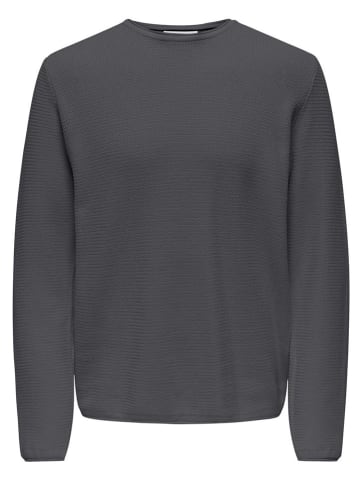 ONLY & SONS Sweter w kolorze szarym