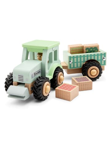 New Classic Toys Traktor mit Anhänger "Gemüse" - ab 18 Monaten