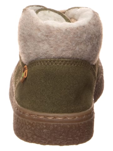 El Naturalista Leder-Boots in Khaki