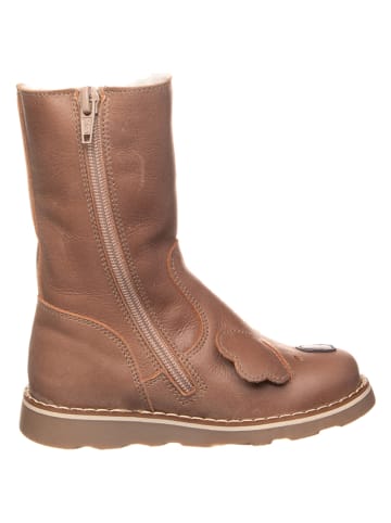 El Naturalista Leder-Winterstiefel in Beige