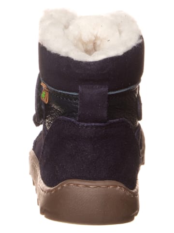 El Naturalista Leren barefootschoenen donkerblauw