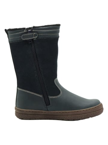 El Naturalista Leder-Winterstiefel in Dunkelblau