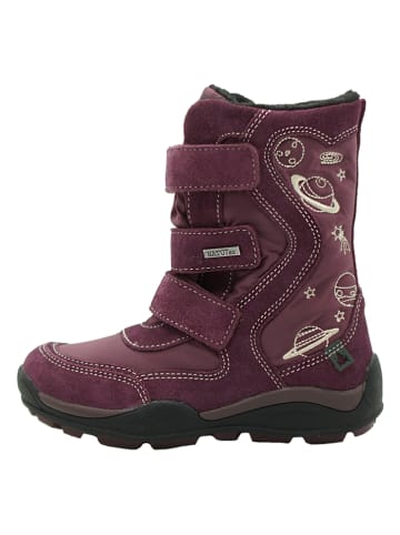 El Naturalista Leren boots pruimkleurig