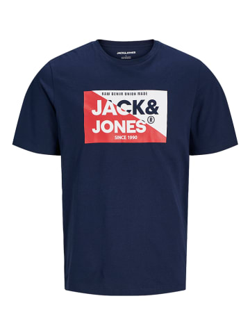 Jack & Jones Koszulka "Nolan" w kolorze granatowym