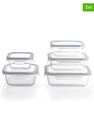Brandt 5er-Set: Vorratsdosen in Transparent