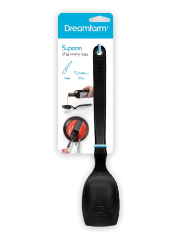 Dreamfarm Kochlöffel ''Supoon'' in Schwarz - (L)28 cm