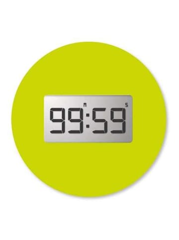 Pebbly Digitaler Timer in Grün/ Pink - Ø 7 cm