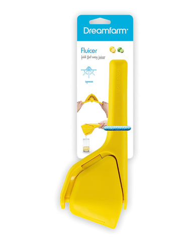 Dreamfarm Zitruspresse ''Fluicer'' in Gelb - (B)8,7 x (H)3 x (T)23 cm