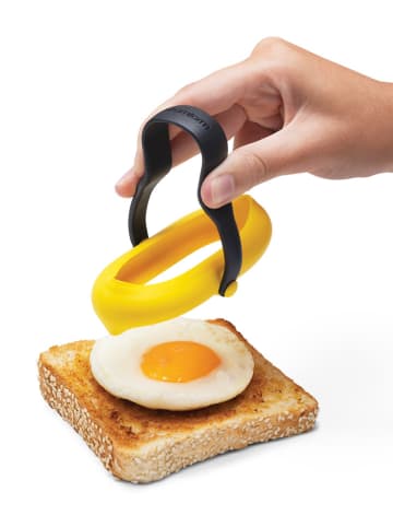 Dreamfarm 2er-Set: Spiegeleiformen ''Flegg'' in Gelb - (B)10 x (H)1,7 x (T)11,5 cm