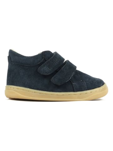 Richter Shoes Leder-Barfußschuhe "Dash Mini" in Dunkelblau