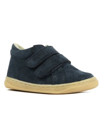 Richter Shoes Leder-Barfußschuhe "Dash Mini" in Dunkelblau