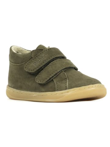 Richter Shoes Leder-Barfußschuhe "Dash Mini" in Khaki