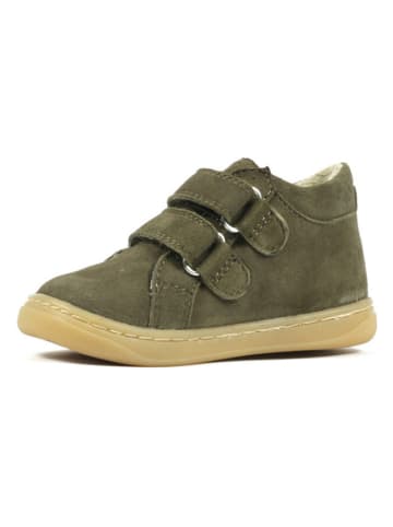 Richter Shoes Leder-Barfußschuhe "Dash Mini" in Khaki