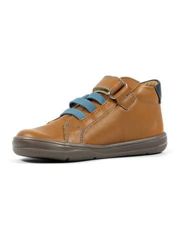 Richter Shoes Leder-Barfußschuhe "Dash" in Hellbraun