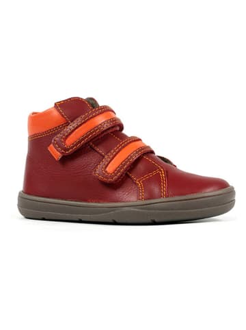 Richter Shoes Leder-Barfußschuhe "Dash" in Rot