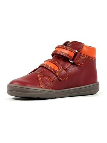 Richter Shoes Leder-Barfußschuhe "Dash" in Rot