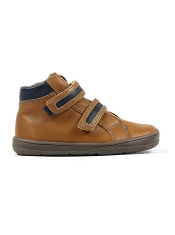 Richter Shoes Leder-Barfußschuhe "Dash" in Hellbraun