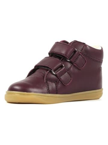 Richter Shoes Leder-Barfußschuhe "Dash" in Bordeaux