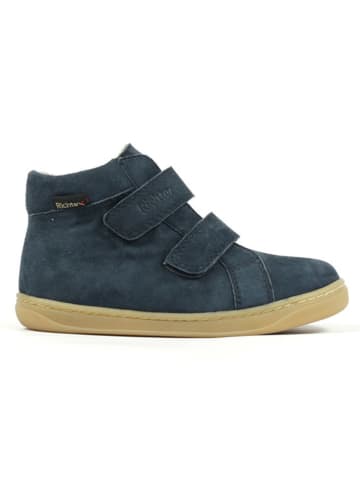 Richter Shoes Skórzane buty "Dash" w kolorze granatowymb do chodzenia na boso