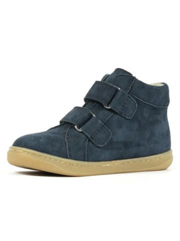 Richter Shoes Leder-Barfußschuhe "Dash" in Dunkelblau