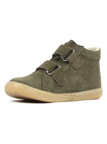 Richter Shoes Leder-Barfußschuhe "Dash" in Khaki