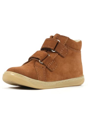 Richter Shoes Leder-Barfußschuhe "Dash" in Hellbraun