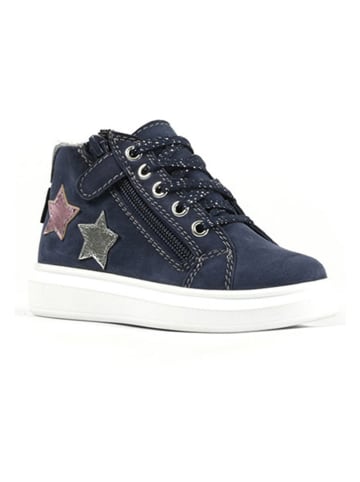 Richter Shoes Leder-Sneakers "Alessa" in Dunkelblau