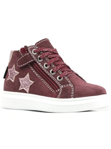 Richter Shoes Leder-Sneakers "Alessa" in Dunkelrot