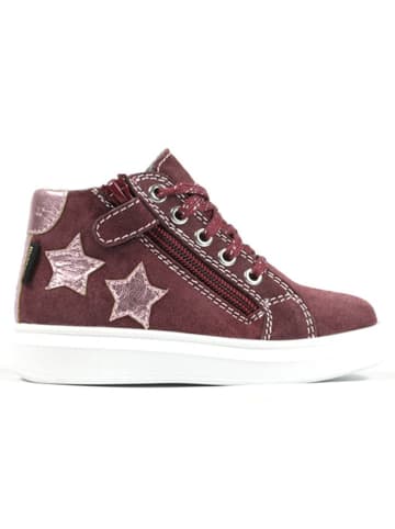 Richter Shoes Leder-Sneakers "Alessa" in Dunkelrot