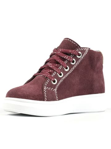 Richter Shoes Leder-Sneakers "Alessa" in Dunkelrot