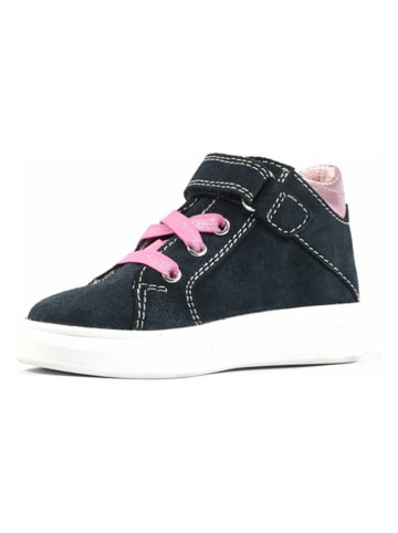 Richter Shoes Leder-Sneakers "Alessa" in Dunkelblau