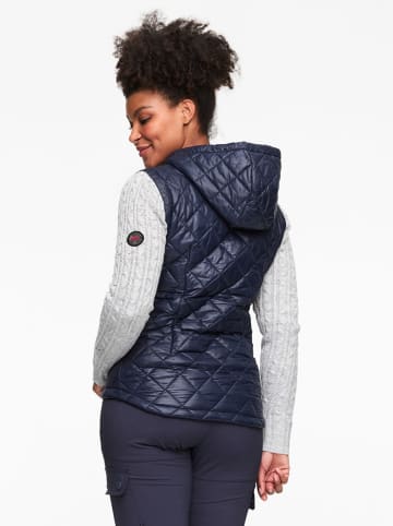 KARI TRAA Hybride vest "Martine" donkerblauw/grijs